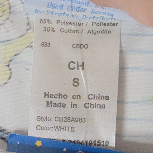 Care Bears Adorable Pink & White Scrub Top Measures Like A Large (Labled S) 2008 - Picture 15 of 15